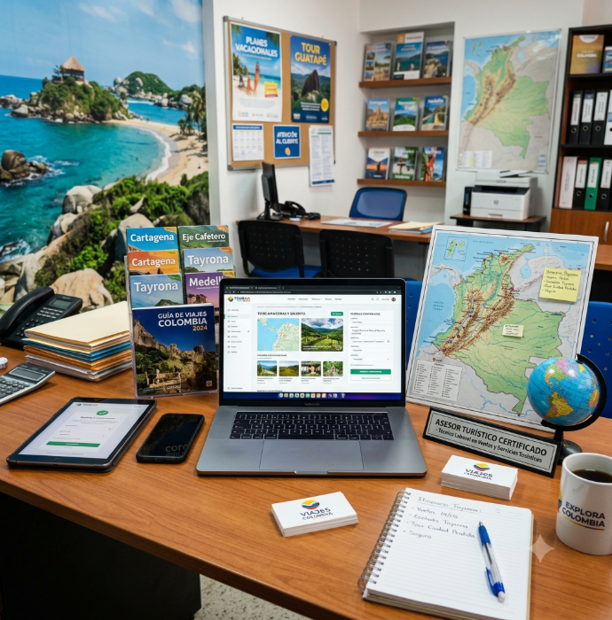 Auxiliar en servicios turísticos de Alitic promocionando destinos y gestionando reservas de viaje