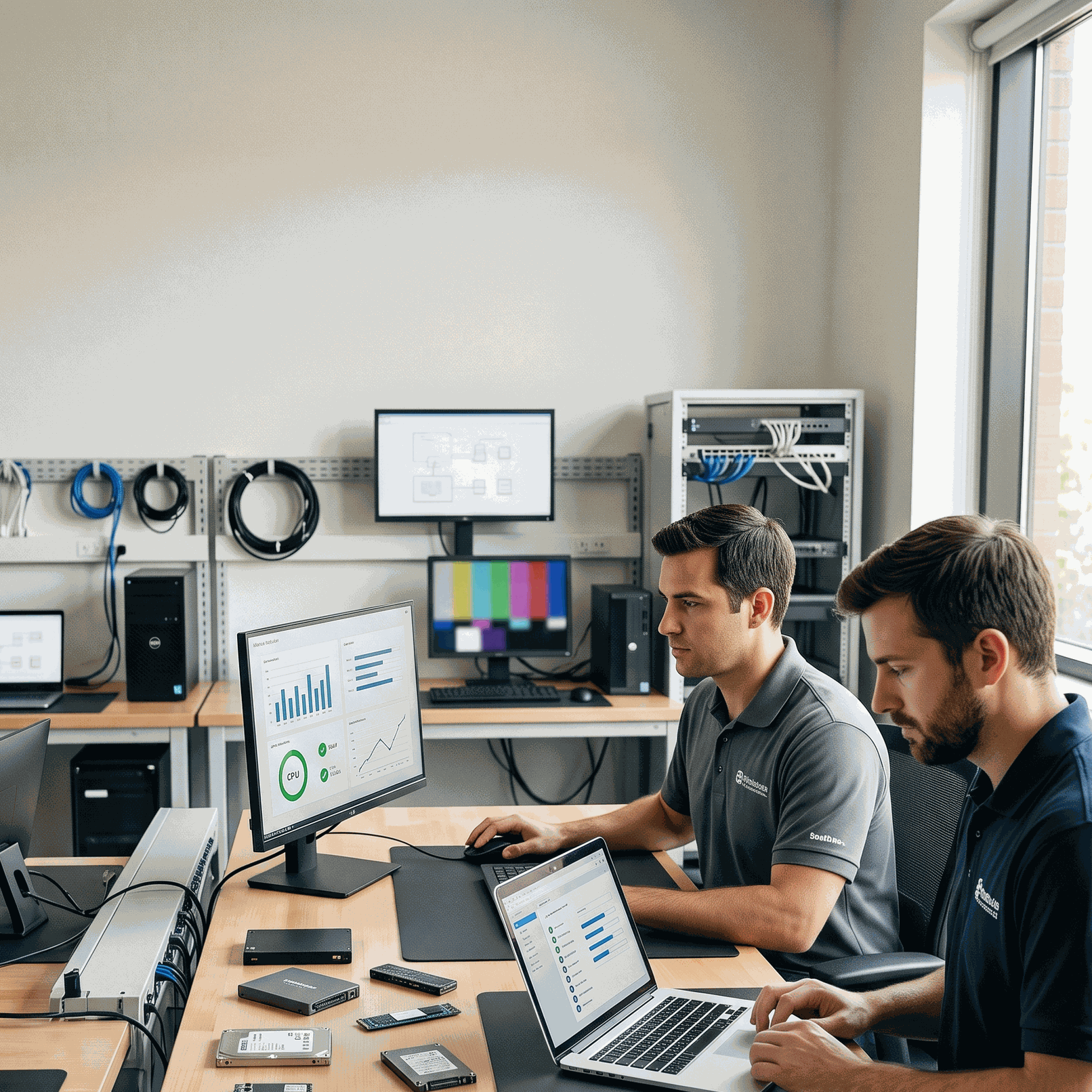 Diplomado en ecosistemas digitales de Alitic con profesionales evaluando infraestructura tecnológica y desarrollo sostenible