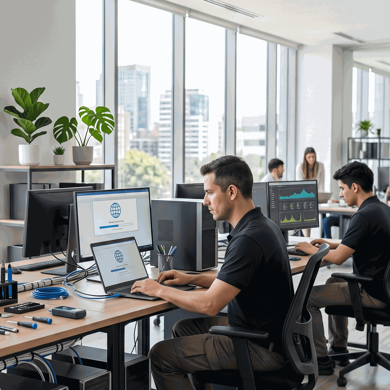 Diplomado en despliegue tecnológico de Alitic con profesionales implementando sistemas informáticos en entorno empresarial